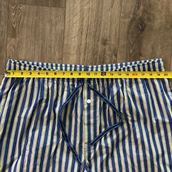 Worn once - STAFFORD 100% Cotton Men’s Sleep Pants / Pajama Bottoms - Picture 7 of 9